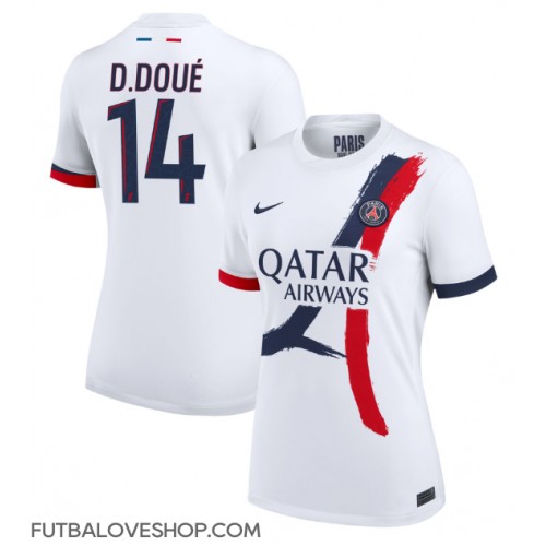 Dres Paris Saint-Germain Desire Doue #14 Preč pre Ženy 2024-25 Krátky Rukáv